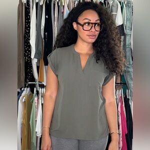 Olive Green Women's Top
